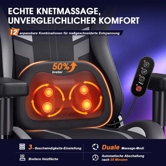 siège bureau gaming massant et chauffant