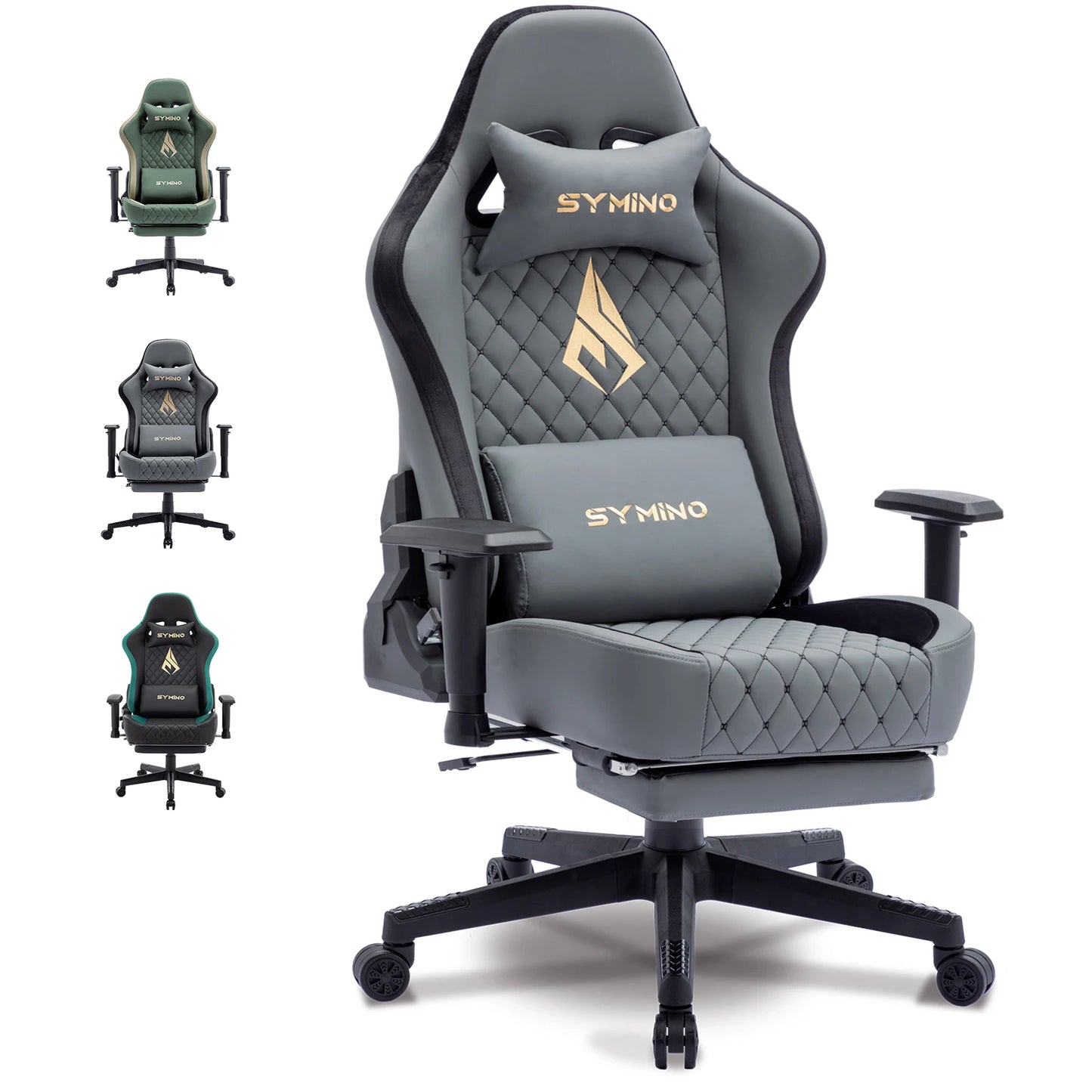 Chaise de jeu ergonomique en similicuir