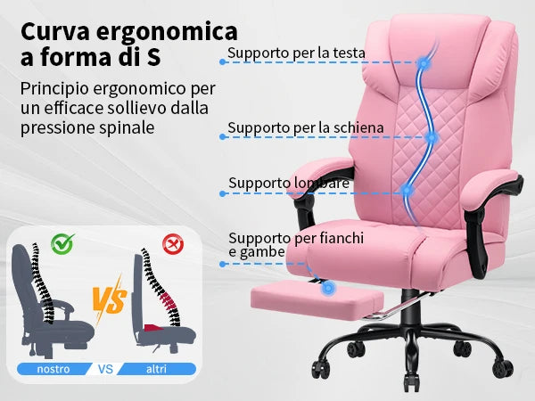 Siege de bureau massant et chauffant