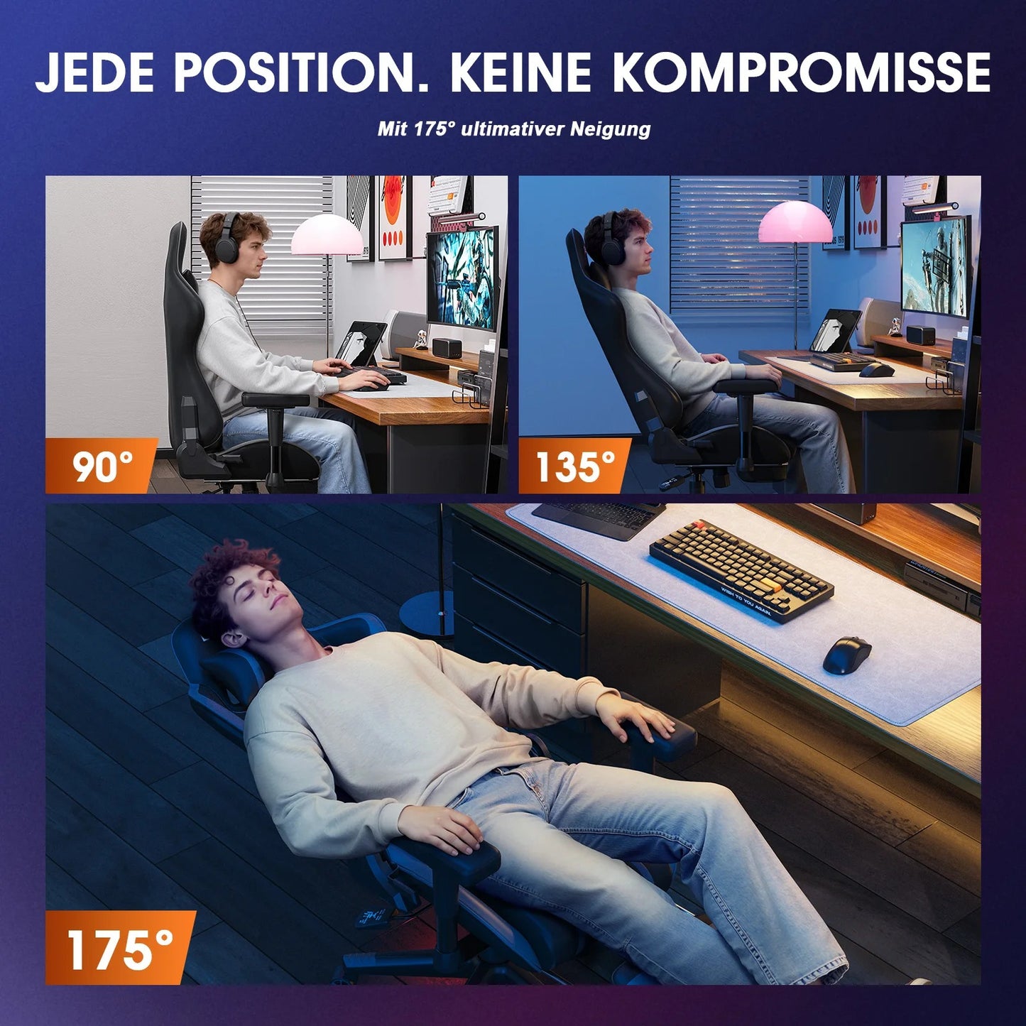 siège bureau gaming massant et chauffant