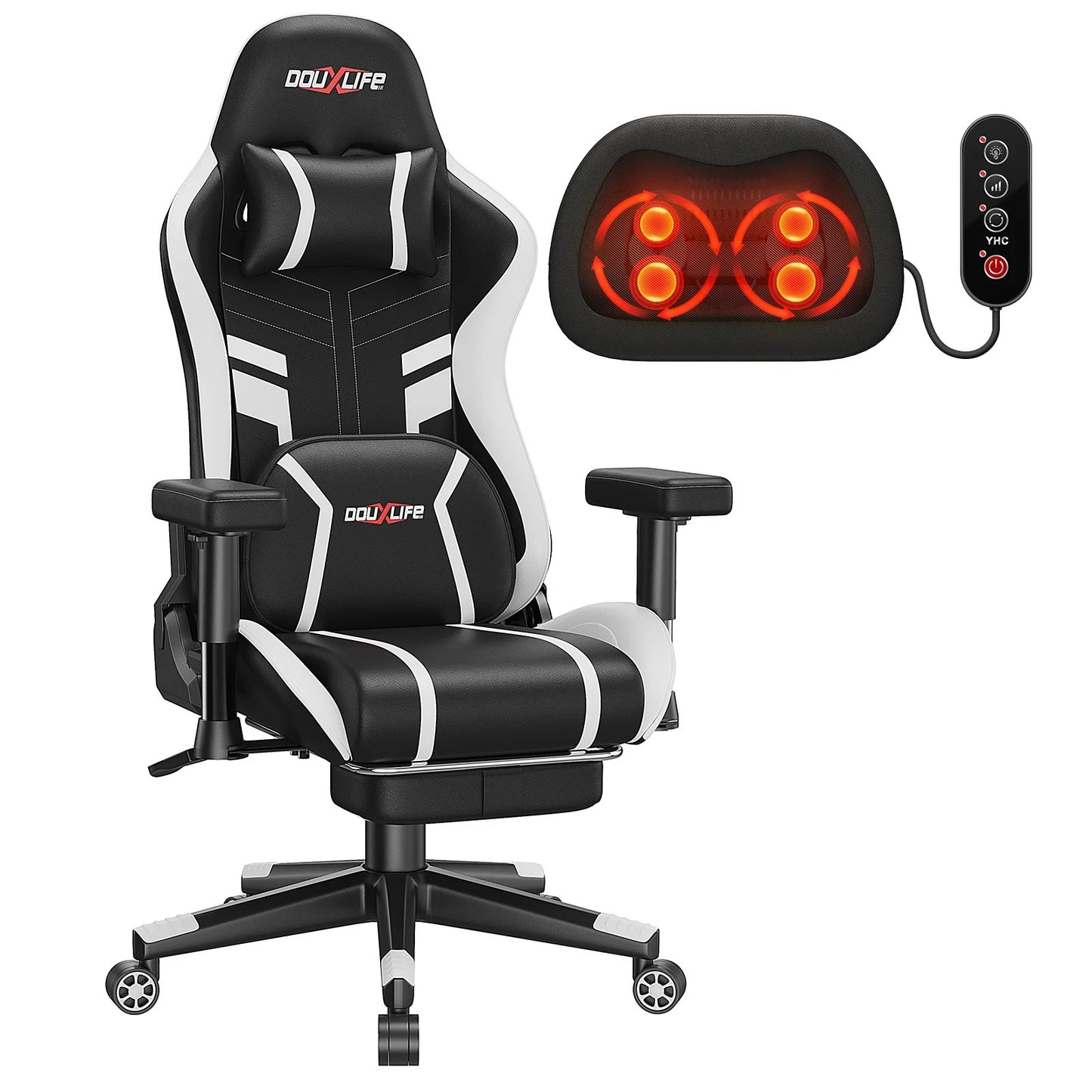 siège bureau gaming massant et chauffant