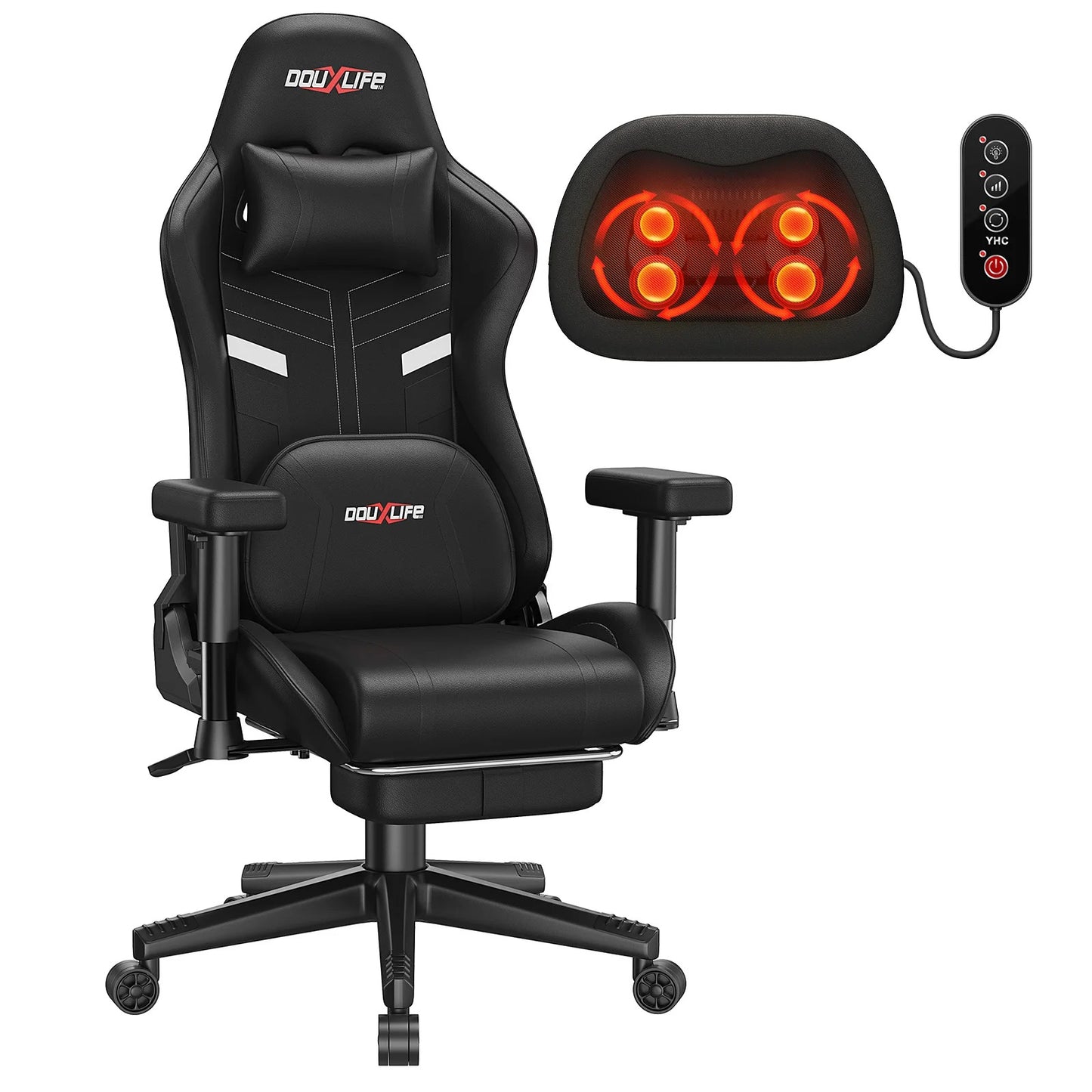 siège bureau gaming massant et chauffant